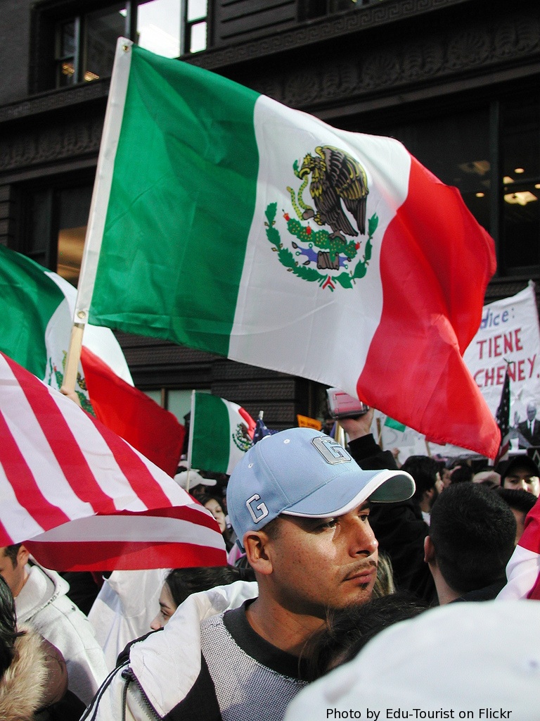 Mexican Flag Protest